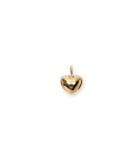 14K Gold Heart Necklace Charm