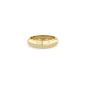 14k Half Round Wide Band Ring