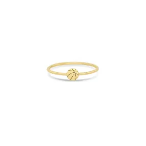 14k Itty Bitty Basketball Ring