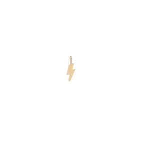 14k Single Midi Bitty Lightning Bolt Charm