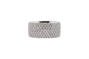 7 Row Micro Pave Diamond Band 2.00CT