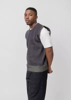 Aimless Compact Knit Vest Herren Grey