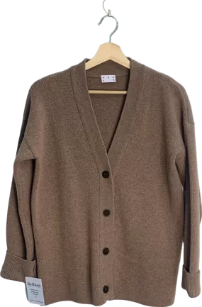 ARKET Brown Wool Oversized Cardigan UK 10