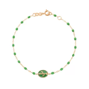 Cactus Classic Gigi Green bracelet, Rose Gold, 6.7"