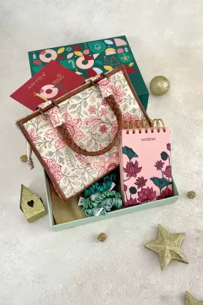 Christmas Hamper - Ivy Floral Handbag - Self-Care & Accessory Box