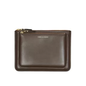 COMME des GARÇONS Outside Pocket Wallet - Brown