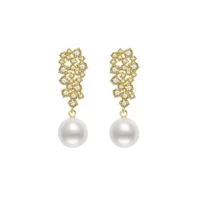 Elegant Freshwater Pearl Earrings WE00346 | CELESTE