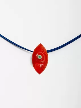 Evil Eye Vermilion On Cord