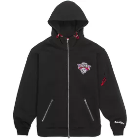 Full Clip Full Zip Hoodie with Applique