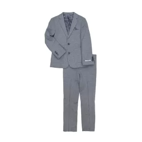 Isaac Mizrahi Boys Slim 2 Piece Snake Skin Suit_Grey ST2495