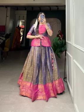 Kanjivaram Zari Weaving Festive Gown