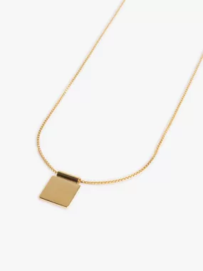 Necklace Caption Mini 14kt Solid Gold