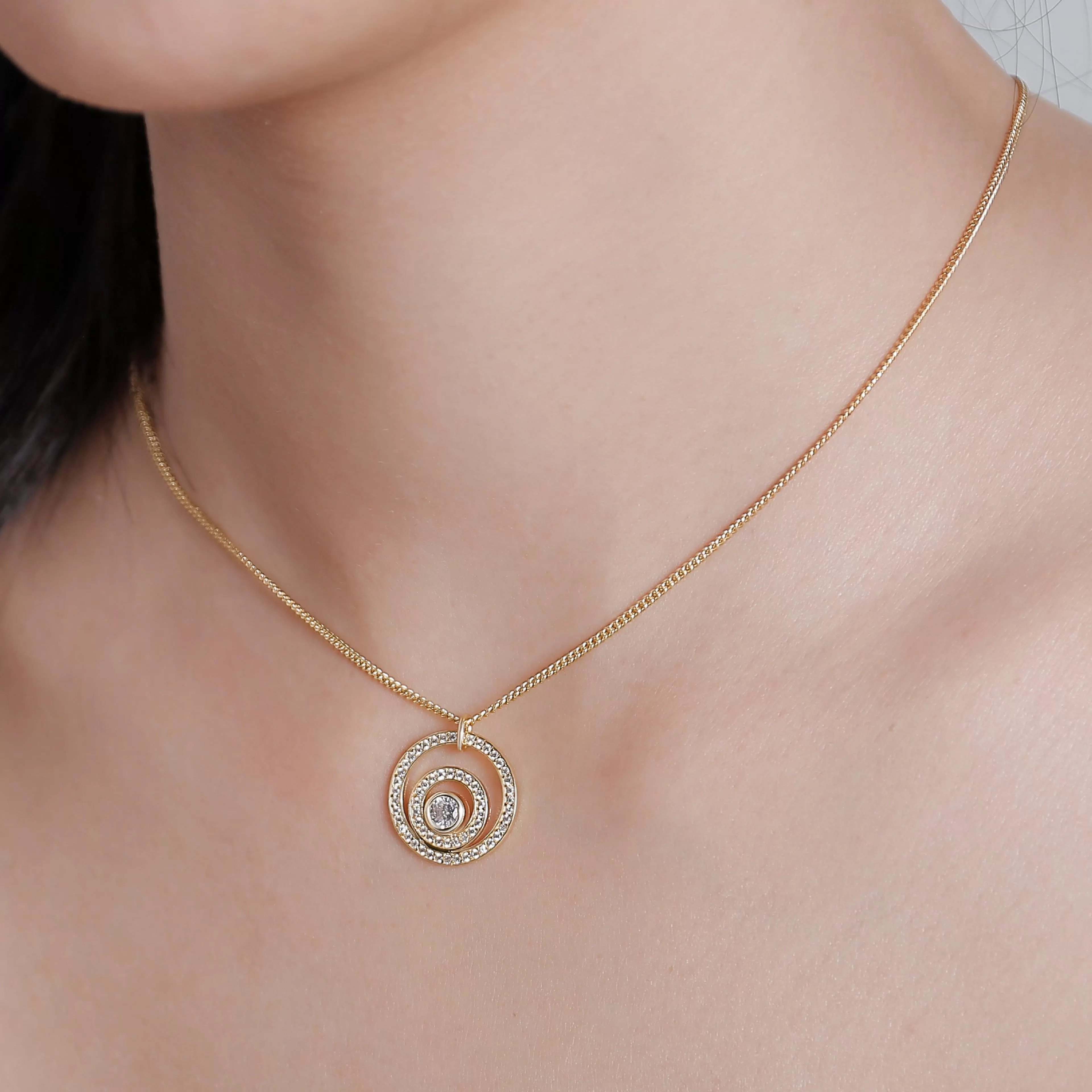 Star Track Necklace Orbit Collection by Parastoo Behzad