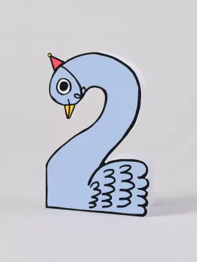 Swan 2nd Birthday Card