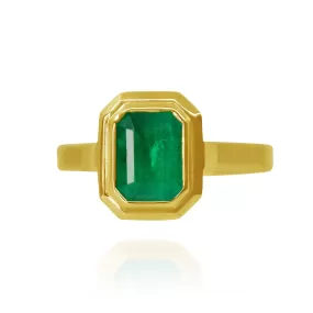 TAMARA EMERALD SOLID GOLD 18k RING FILIGREE