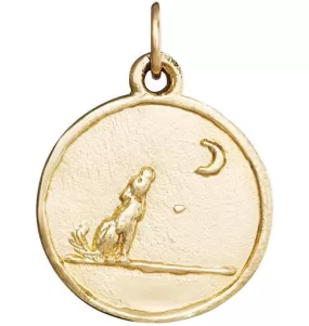 Wolf Coin Charm