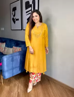 Yellow Cotton Suit UK Next Day